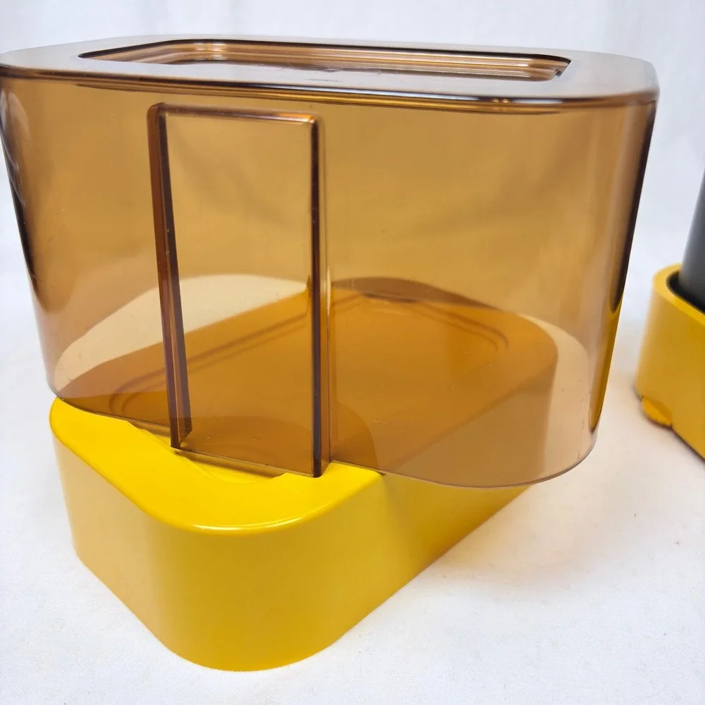 Terraillon Export 4000 Kitchen Scale Vintage Yellow Amber MCM Made in France